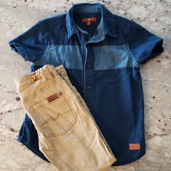 Boy 4t seven for all mankind set - Picture 1 of 1